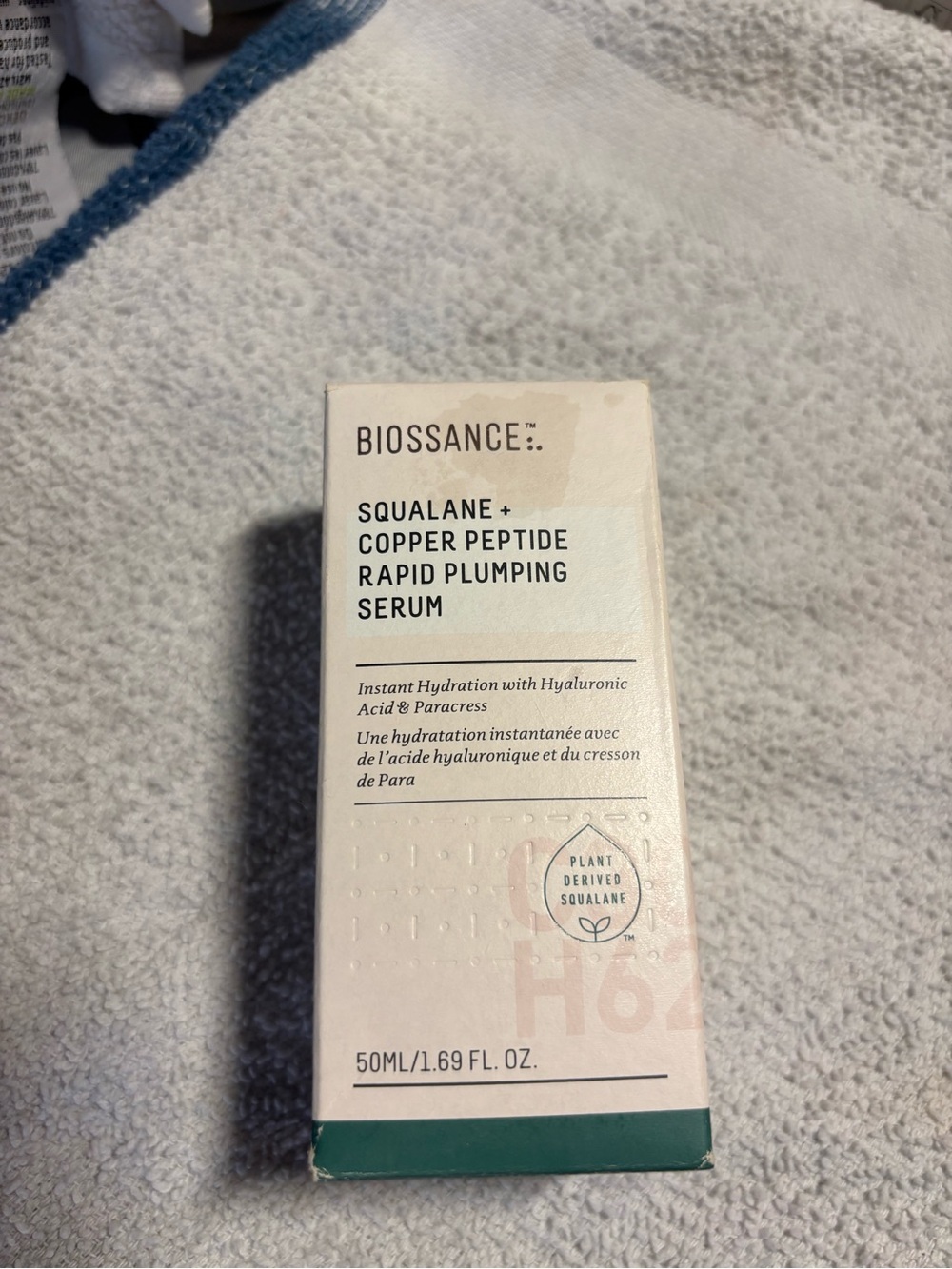 Biossance Squalane + Copper Peptide Serum - White, Pale Pink, Teal
